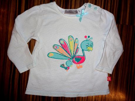 Kouzelné tričko s pávem, baby club,80
