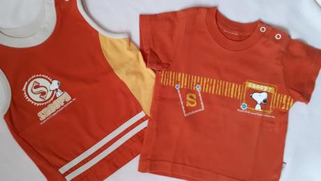 Dětský letní komplet, tričko a tílko, snoopy, 68, 68