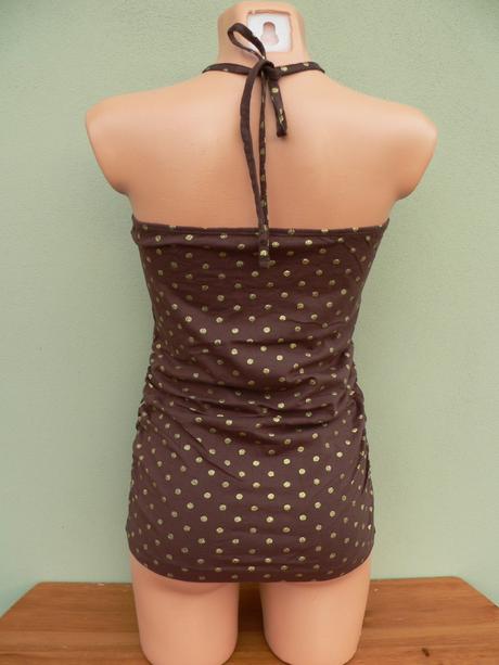 Puntíkatý top bez ramínek colours of... - vel.s, colours of the world,s