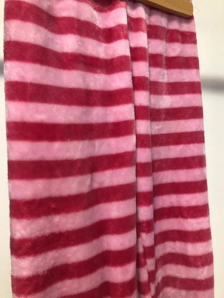 Plyšové tepláky s proužky, 128