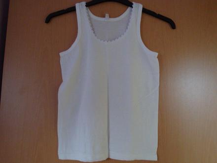 Tílko/košilka - bílá, vel. 158, 158