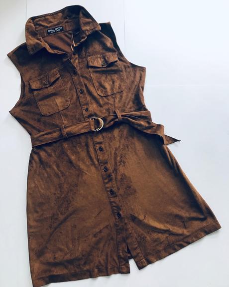 Ob/ šaty micro semiš - v.38/40, select,m