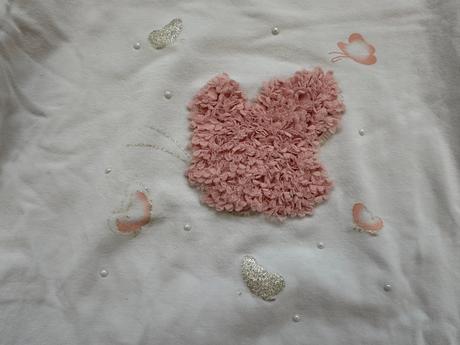 Dívčí bílé tričko s 3d aplikací lewro, vel 128/134, lewro,128