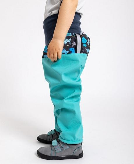 Softshellové kalhoty unuo s fleecem dětské, unuo,92 / 98