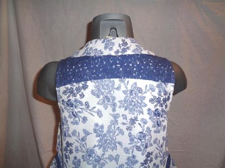 Exkluzivní blůzka s cípama - cibulákový vzor, tu,110