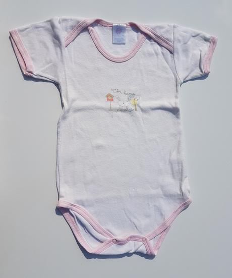 D171 dívčí body s krátkým rukávem zajíc vel. 86-92, 86