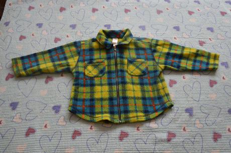 Kostkatá fleesová mikina, mikinka, mikča, 92 / 98, 98