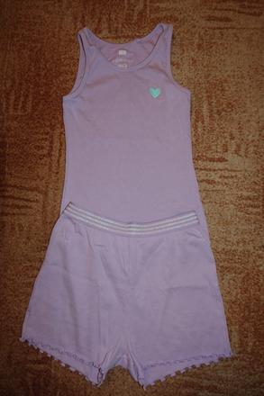 Dívčí letní pyžamo f&f vel. 140, f&f,140