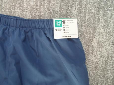 Modré plavkové kraťasy, decathlon,146 / 152