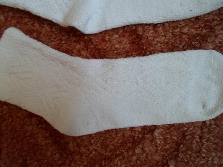 Bílé krajkové ponožky 22-23, 28