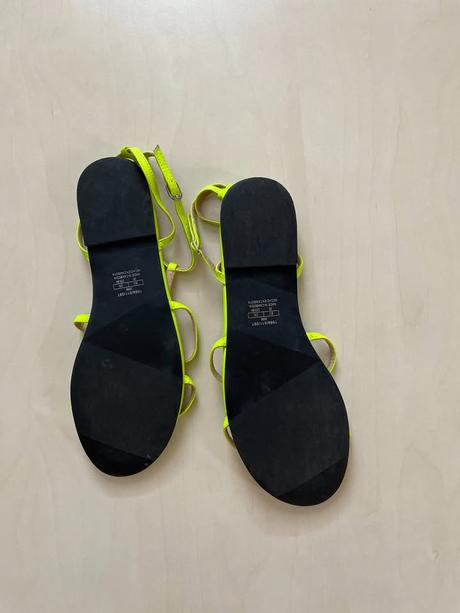 Neon letní sandálky, vel 36, pull and bear, pull&bear,36