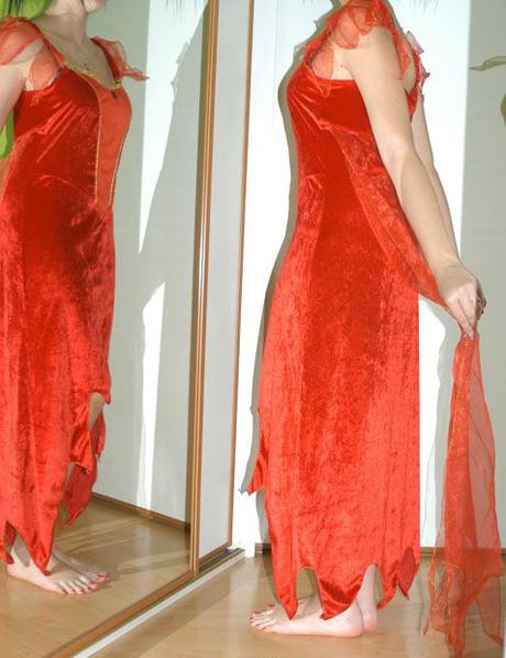 Karnevalové šaty čertice, ohnivá žena, rudý anděl, 