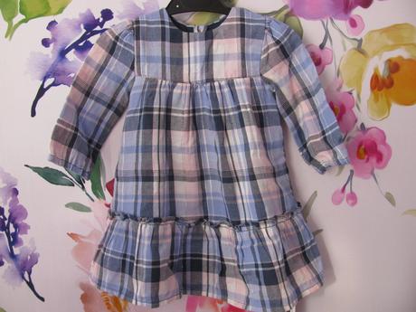 Dívčí bavlněné šatičky z tenkého flanelu, st. bernard,68