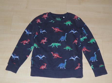 Bavlněná mikina s dinosaury - vel.134, c&a,134