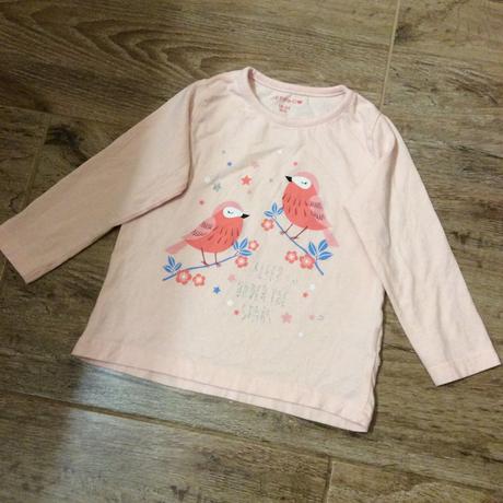 Bavlněné tričko s ptáčky, 92