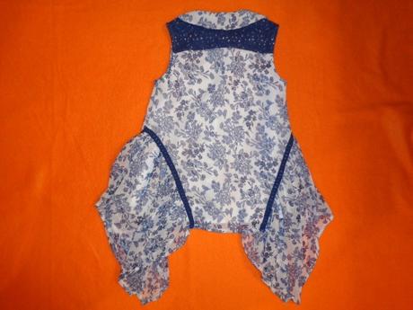 Exkluzivní blůzka s cípama - cibulákový vzor, tu,110