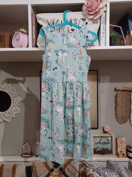 Zvířátkové šaty h&m 134/140, h&m,140