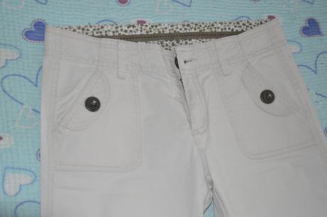 Letní plátěné kalhoty, barva šampaň, zara,152