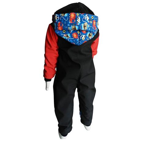 Softshellová kombinéza s fleecem a hřejivou kapucí, 80 - 116