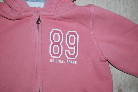 2x mikina mikča 122/128 marandy, 122