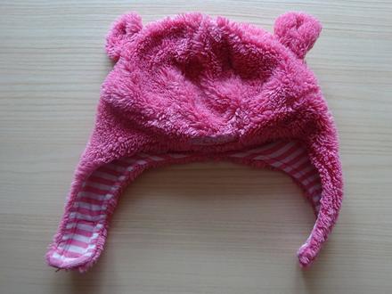 Zimní čepice s oušky, vel. 62/68, pumpkin patch,62