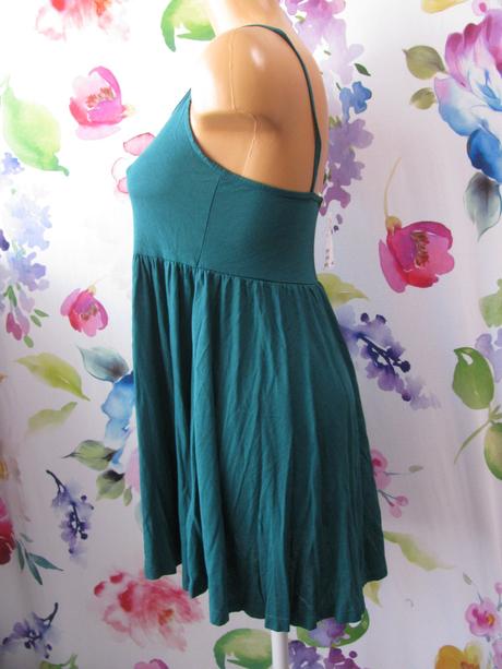 Tyrkysové letní mini šaty h&m, h&m,xs