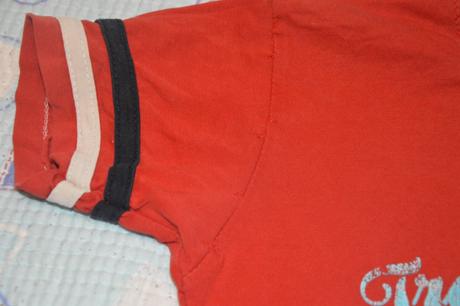 116 červené bavlněné tričko se šmouly, 116