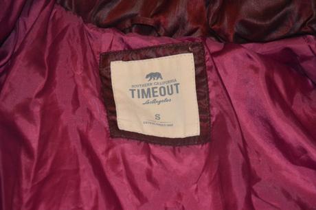 158 164 vínová buřtíkatá bunda vel. s, timeout,164