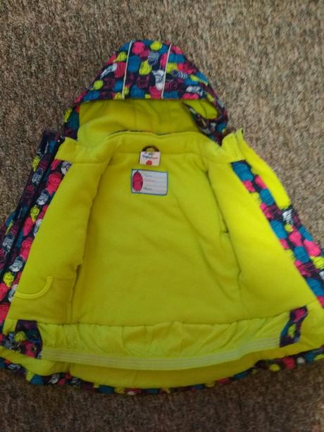 Zimní sovičková bunda, vel. 116, topolino,116
