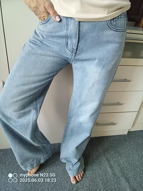 Rifle rozšířené+vysoký pas zn."jeans" vel."m", m