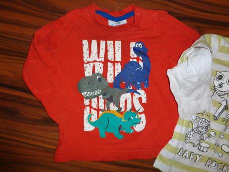 Duo super triček dino + příšerky, topomini,74