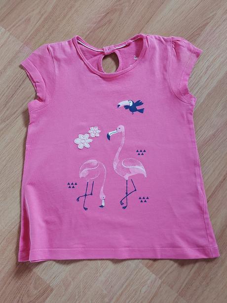 Tričko triko lupilu růžové-plameňáci, vel. 110-116, lupilu,110