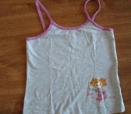 Šedé tričko tílko top, 140