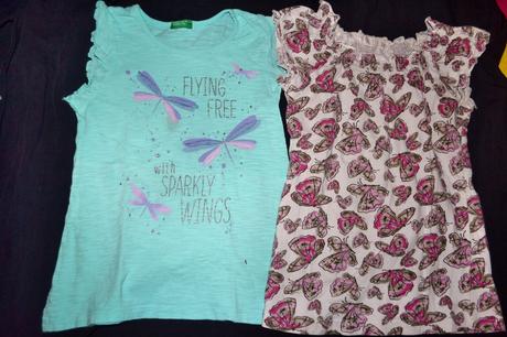 2x dívčí tričko v.110/116 benetton, benetton,110