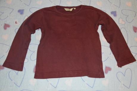 Bavlněné triko dl. rukáv nátělník, h&m,104