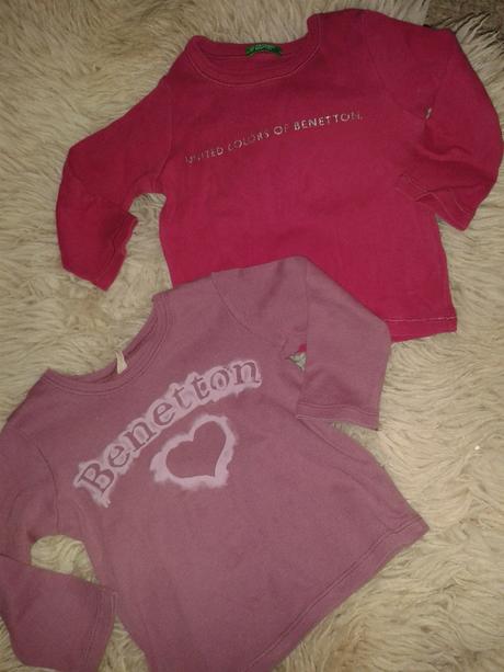 2x tričko benetton, benetton,74