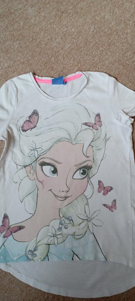 4x tričko zn."disney,girls, biocoton" vel."128", disney,128