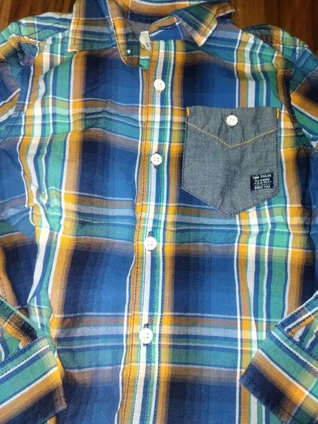 Kostkovaná košile s dlouhým rukávem 104/110 tom ta, tom tailor,110