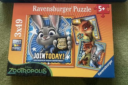 3x puzzle - zootropolis, 