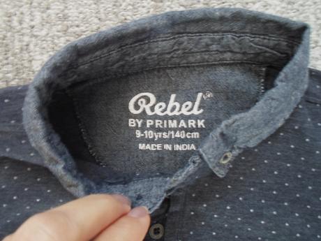 Modré tričko triko s límečkem polo, rebel,134