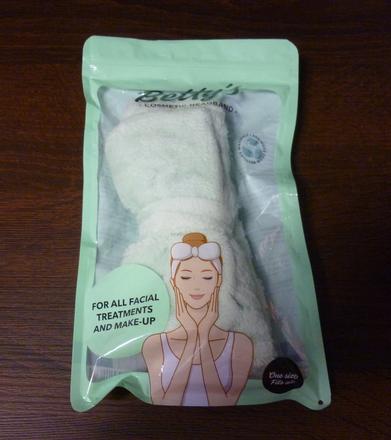 Kosmetická světle zelená čelenka bettty s,