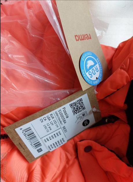 Nová jarní péřová bunda reima, 152, oranžová, reima,152