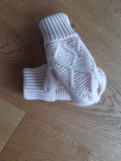 H&m pletené zateplené rukavičky, h&m,74