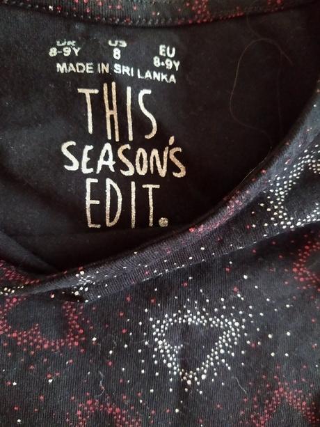 Černé šaty se srdíčky, f&f,122