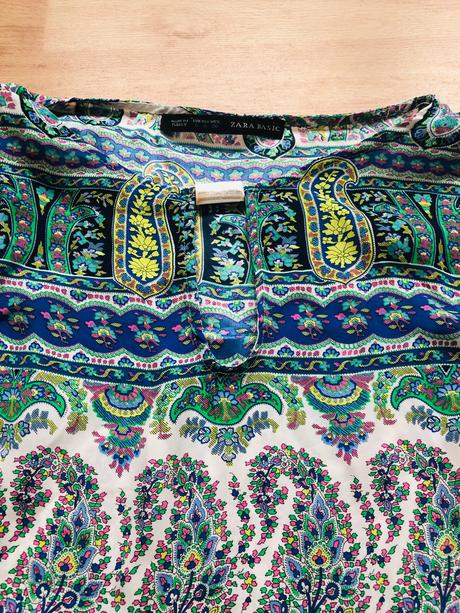 Zara tunika saty s s paisley vzorem, zara,s
