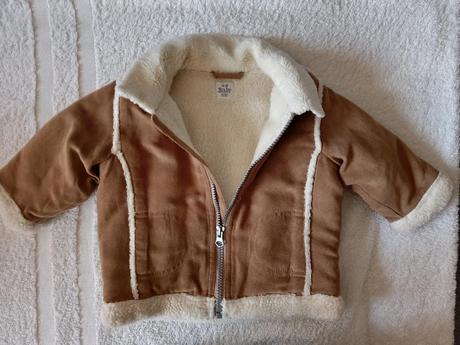 Kabátek s kožíškem, h&m,74