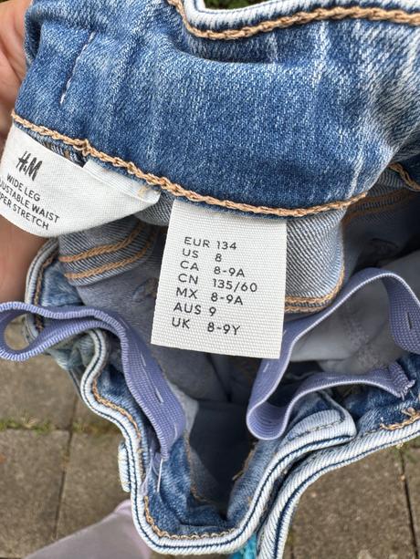 Džíny, h&m,134