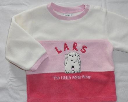 P185. flísová mikina s ledním medvědem 1 rok, 80