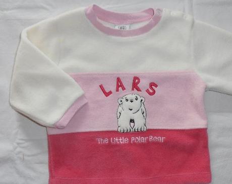 P185. flísová mikina s ledním medvědem 1 rok, 80