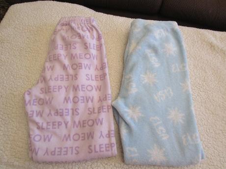 2x heboučké flaušové kalhoty na doma, primark,140
